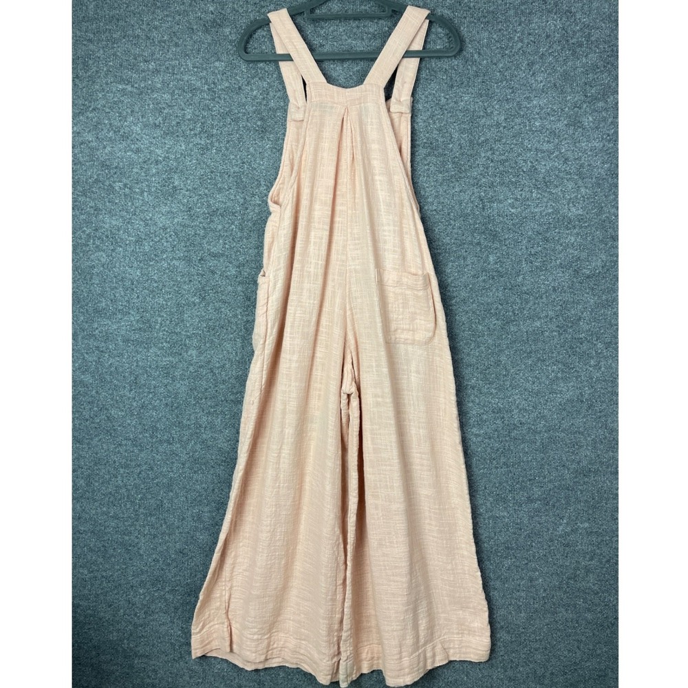 Free People sun drenched wide leg Overalls Boho Size XS - Picture 2 of 9